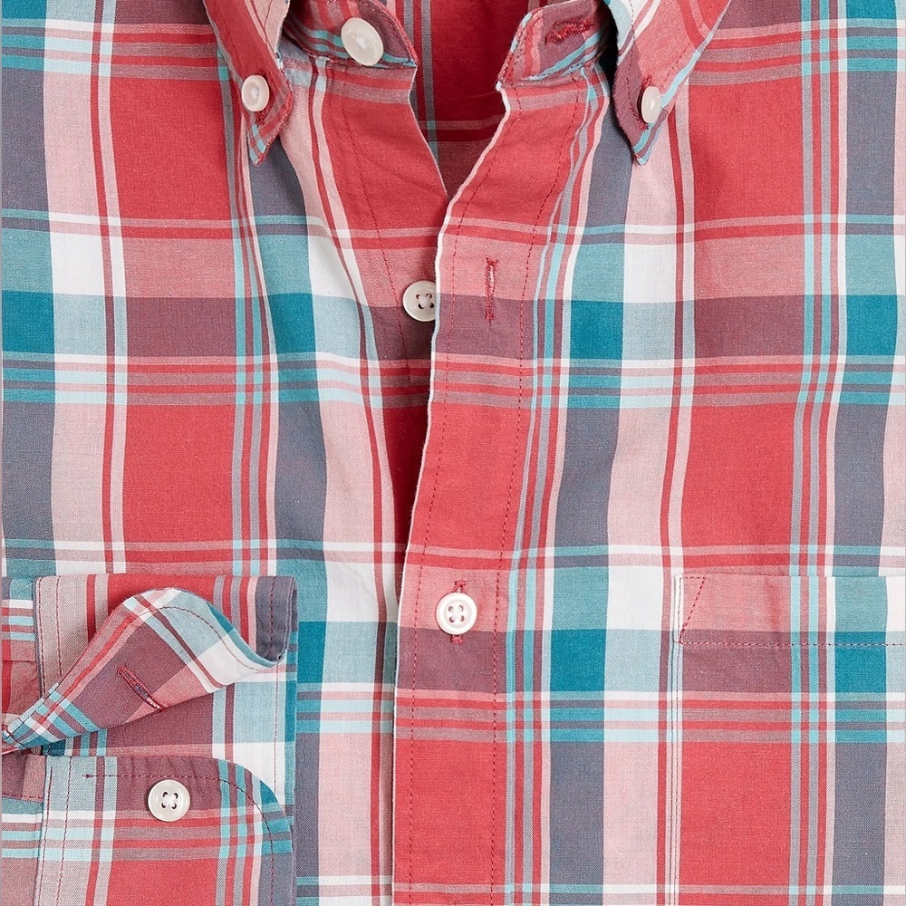 J. Crew Plaid Classic Flex Casual Shirt Size Small - Picture 3 of 5